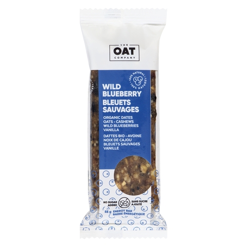 The Oat Company - Energy Bar - Wild Blueberry 55g, 1 Each