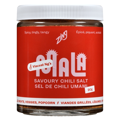 Zing - Vincent Ng's Mala Savoury Chili Salt - Spicy 90g, 1 Each