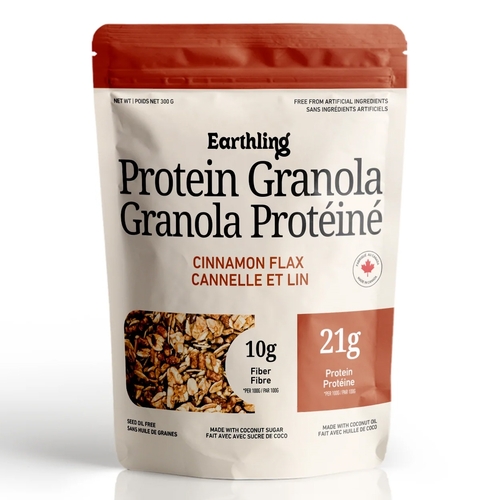 Earthling Foods Protein Granola - Cinnamon Flax 300g, 1 Each
