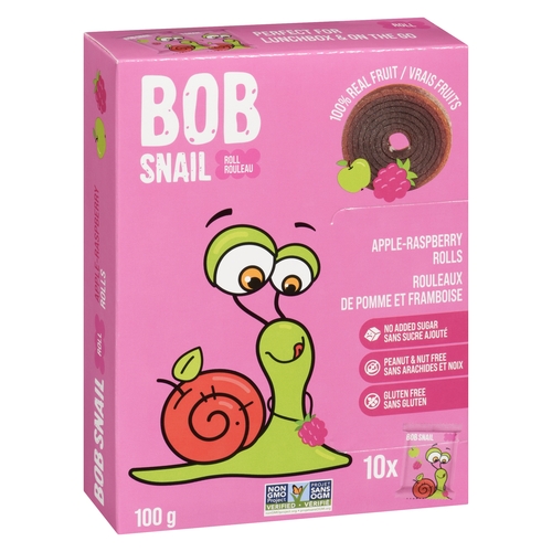 Bob Snail - Apple-Raspberry Rolls 10/10g, 1 Each