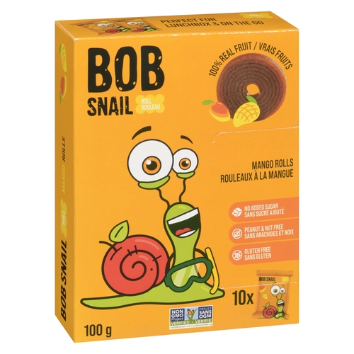 Bob Snail - Mango Rolls 10/10g, 1 Each