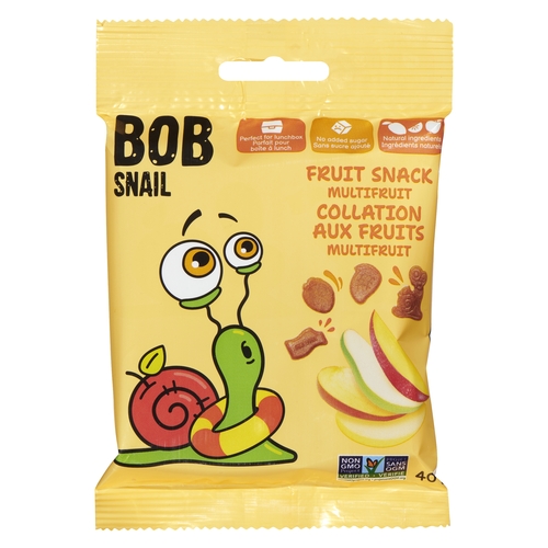 Bob Snail Fruit Snack - Multifruit 40g, 1 Each