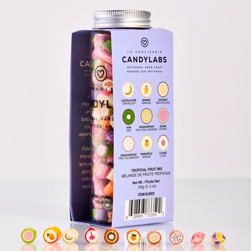 Candylabs Artisanal Hard Candy Jar - Tropical Fruit Mix 150g, 1 Each