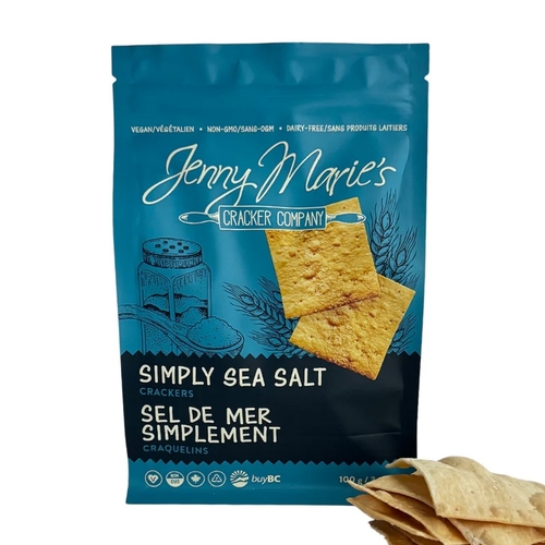 Jenny Marie's Cracker Company - Simply Sea Salt Crackers 100g, 1 Each