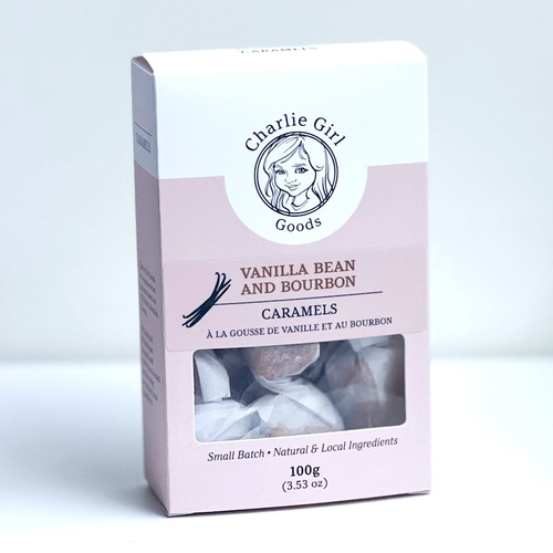 Charlie Girl Goods - Caramels - Vanilla Bean & Bourbon 100g, 1 Each