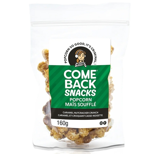 Comeback Snacks Popcorn - Caramel Nutcracker Crunch 160g, 1 Each