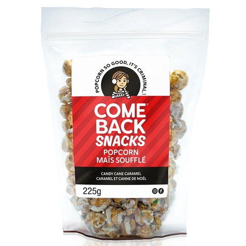 Comeback Snacks Popcorn - Candy Cane Caramel 255g, 1 Each