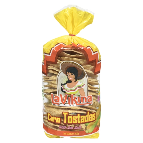 La Vikina - Corn Tostadas with Sea Salt 215g, 1 Each
