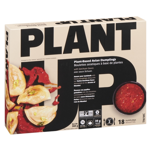 Plant Up - Plant-Based Asian Dumplings with Szechuan Sauce 18's 360g