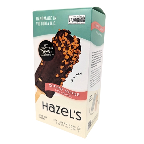 Hazel's - Ice Cream Bars - Coffee Toffee 3/95ml
