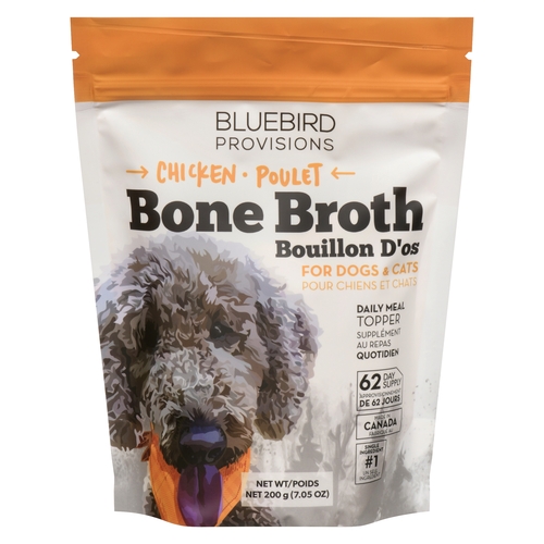 Bluebird Provisions - Bone Broth for Dogs & Cats - Chicken 200g, 1 Each