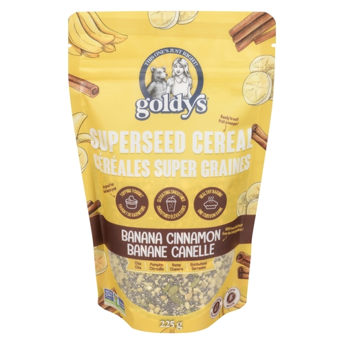 Goldys - Superseed Cereal - Banana Cinnamon 225g, 1 Each