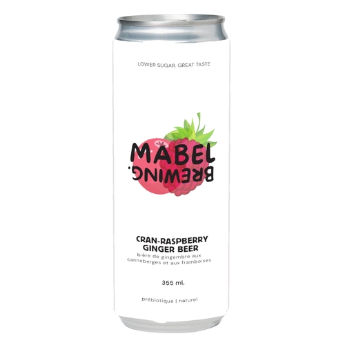 Mabel Brewing - Cran-Raspberry Ginger Beer 355ml, 1 Each