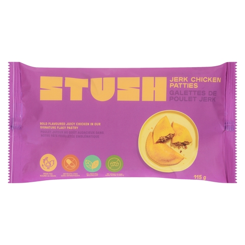 Stush - Jerk Chicken Patties 115g, 1 Each