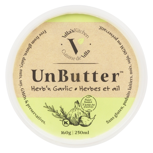 Villa's Kitchen Unbutter - Herb'n Garlic 160g, 1 Each