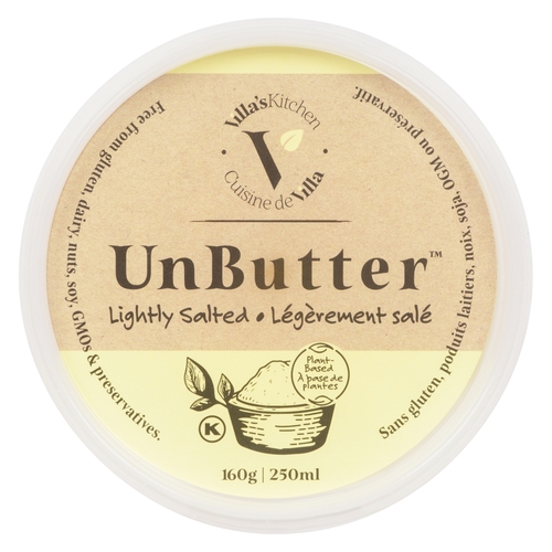 Villa's Kitchen Unbutter - Lightly Salted 160g, 1 Each