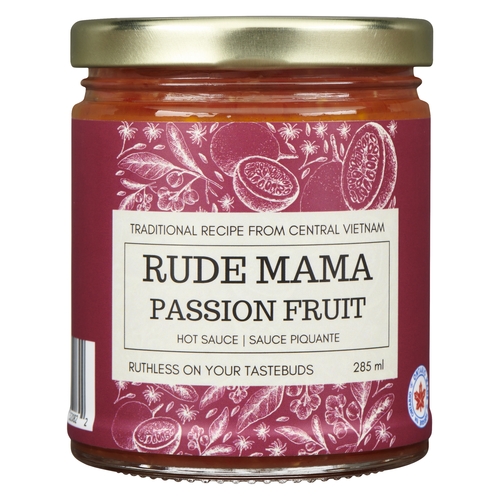 Rude Mama Hot Sauce - Passion Fruit 285ml, 1 Each