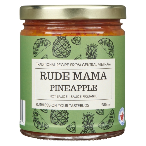 Rude Mama Hot Sauce - Pineapple 285ml, 1 Each
