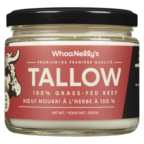 WhoaNelly's - Premium Tallow - 100% Grass-Fed Beef 300ml, 1 Each