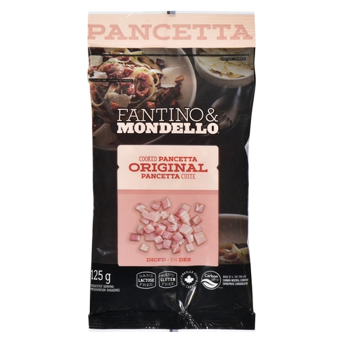 Fantino & Mondello - Cooked Pancetta - Original Diced 125g, 1 Each