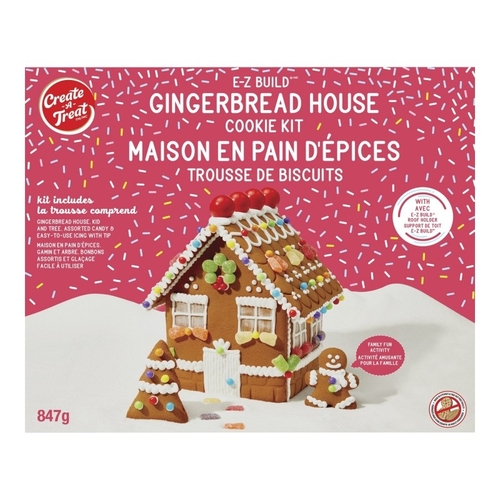 Create-A-Treat - E-Z Build Gingerbread House Cookie Kit 847g, 1 Each