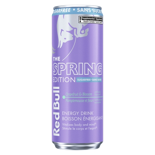 Red Bull Energy Drink - Spring Edition - Grapefruit & Blossom - Sugar Free 355ml, 1 Each