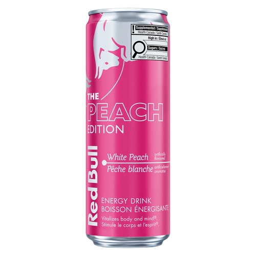 Red Bull Energy Drink - The Peach Edition - White Peach 473ml, 1 Each