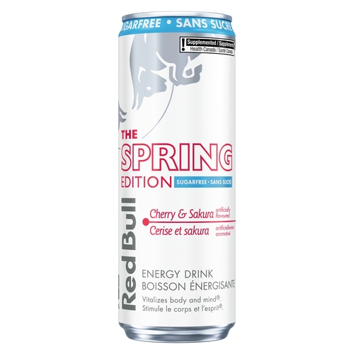 Red Bull Energy Drink - The Spring Edition - Cherry & Sakura - Sugar Free 355ml, 1 Each