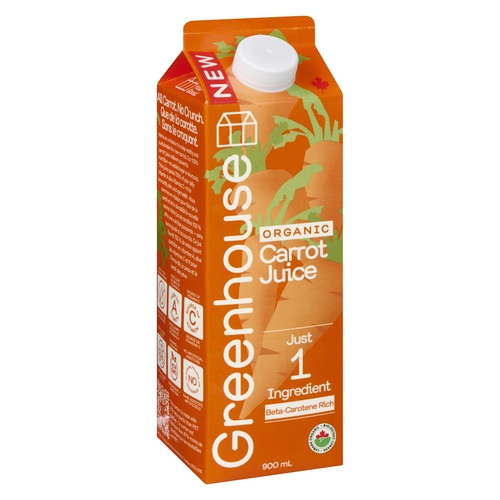 Greenhouse Organic Carrot Juice 900ml, 1 Each