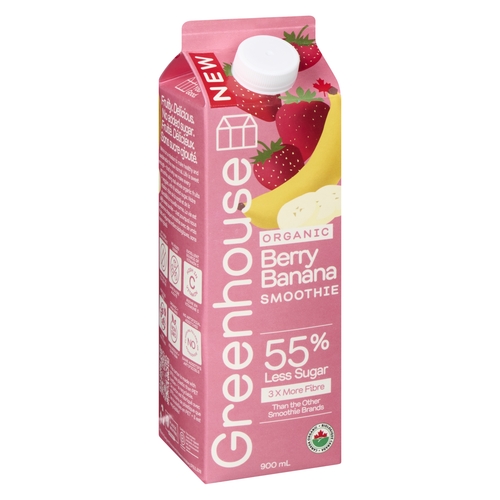 Greenhouse Organic Smoothie - Berry Banana 900ml, 1 Each
