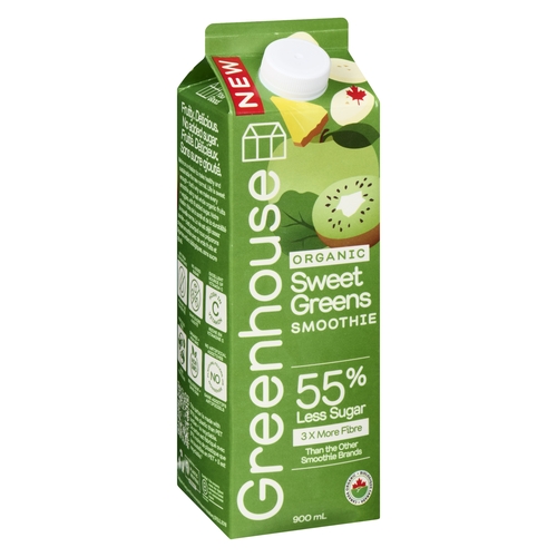 Greenhouse Organic Smoothie - Sweet Greens 900ml, 1 Each