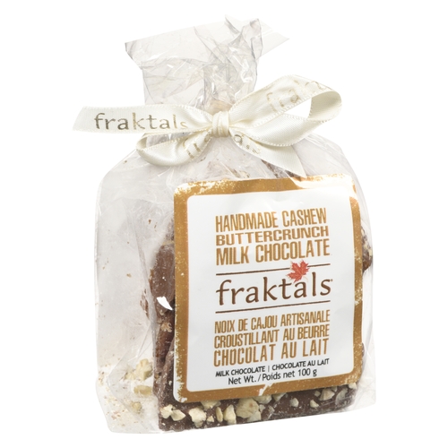 Fraktals - Milk Handmade Chocolate Buttercrunch 100g, 1 Each