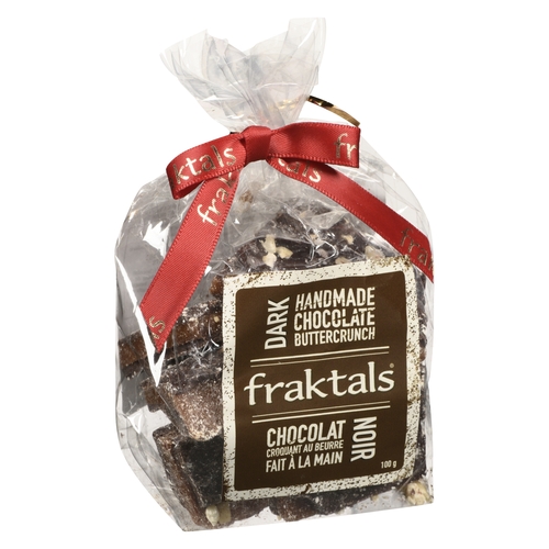 Fraktals - Dark Handmade Chocolate Buttercrunch 100g, 1 Each