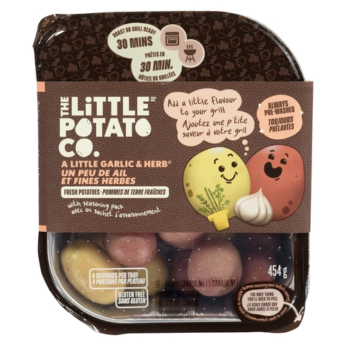 The Little Potato Co. - Fresh Potatoes - A Little Garlic & Herb with Seasoning Pack 1lb