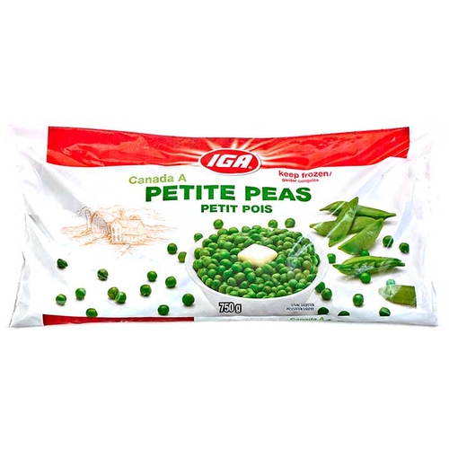 IGA - Frozen Petite Peas 750g, 1 Each