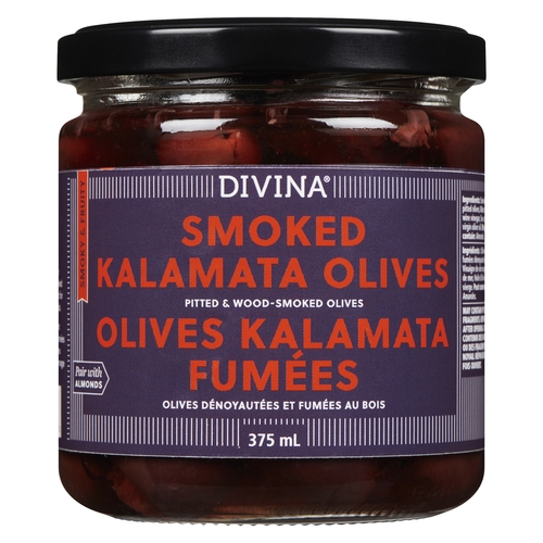 Divina - Olives - Smoked Kalamata 375ml, 1 Each