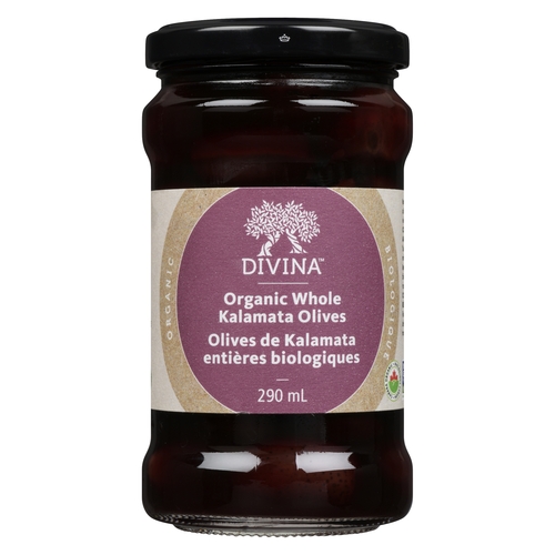 Divina - Organic Olives - Kalamata - Whole 290ml, 1 Each