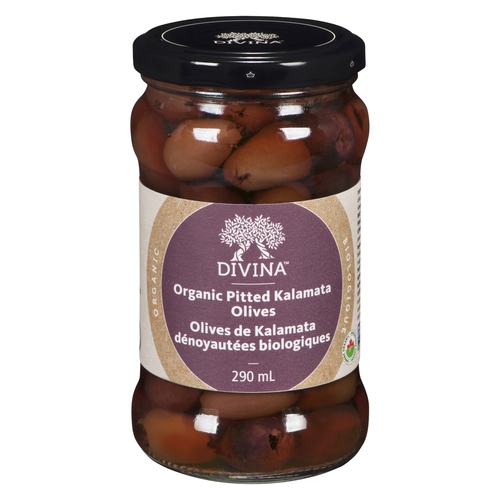 Divina - Organic Olives - Kalamata - Pitted 291ml, 1 Each