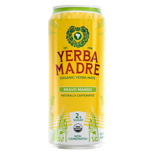 Yerba Madre Organic Yerba Mate - Lower-Sugar Mango 458ml, 1 Each