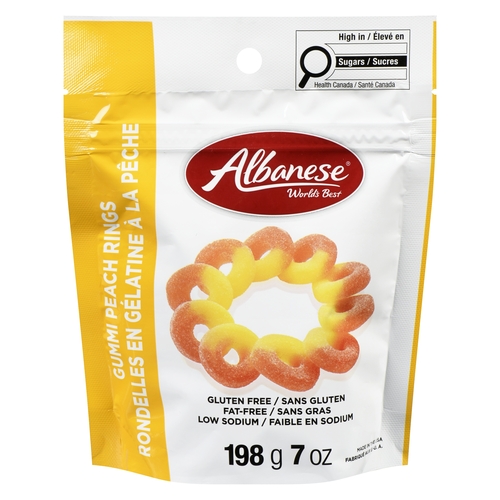 Albanese - Gummi Peach Rings 198g