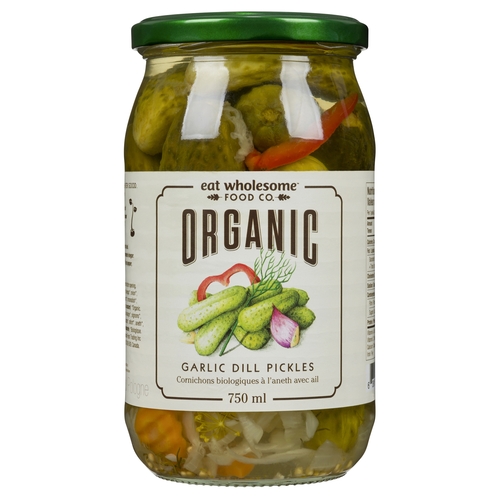 Eat Wholesome Food Co. - Organic Garlic Dill Pickles 750ml, 1 Each