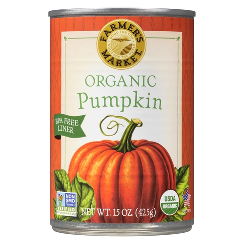 Farmer's Market Organic Pumpkin 398ml, 1 Each