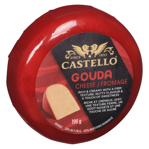 Castello - Gouda Cheese 28% m.f. 198g, 1 Each