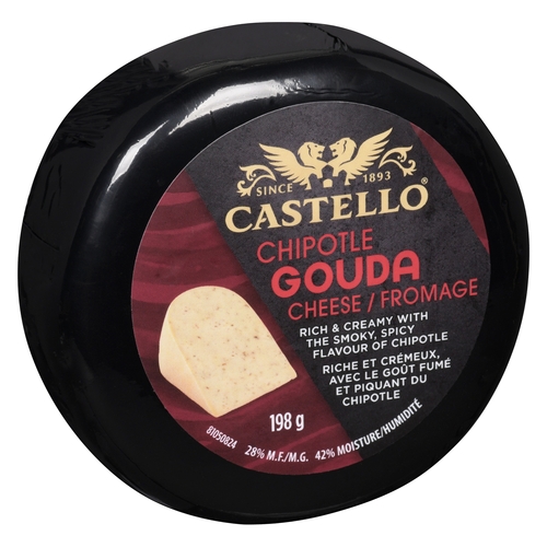 Castello - Chipotle Gouda Cheese 28% m.f. 198g, 1 Each