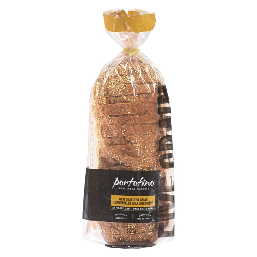 Portofino Bakery - West Coast Five Grain Loaf 585g, 1 Each