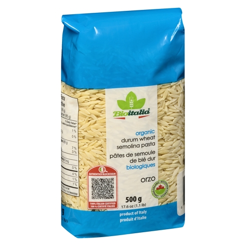 Bioitalia - Organic Durum Wheat Semolina Pasta - Orzo 500g