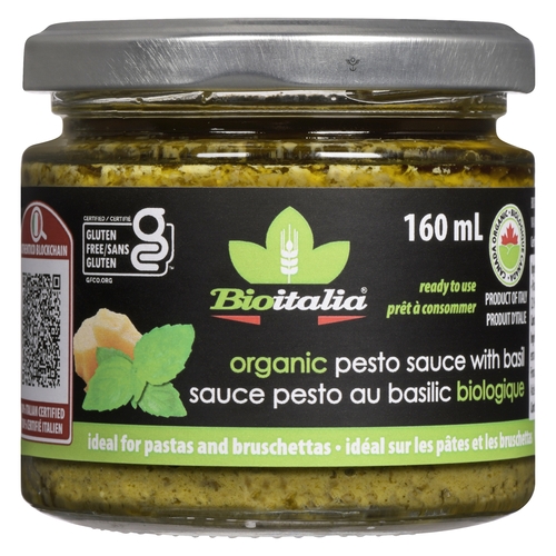 Bioitalia - Organic Pesto Sauce 160ml, 1 Each