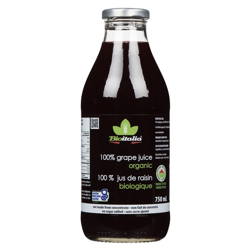 Bioitalia - Organic 100% Grape Juice - Not From Concentrate 750ml, 1 Each