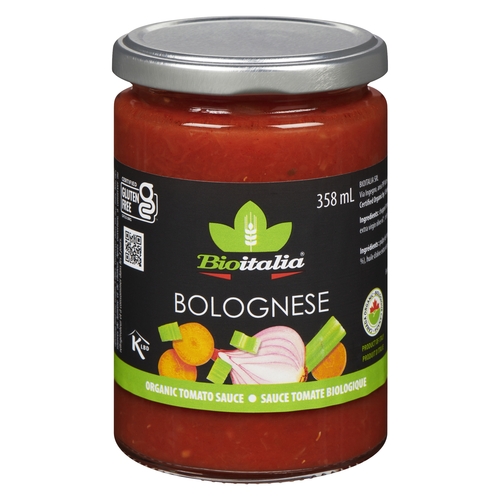 Bioitalia - Organic Tomato Sauce - Bolognese 358ml, 1 Each