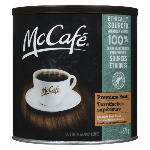 McCafe - Premium Medium Dark Roast Fine Ground Coffee 875g, 1 Each